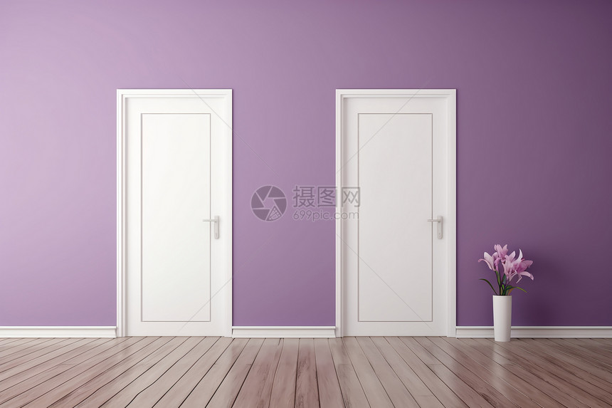 紫墙白门图片