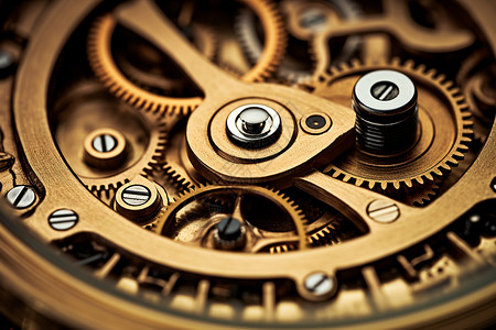 钟表机芯复古工艺钟表机械齿轮背景
