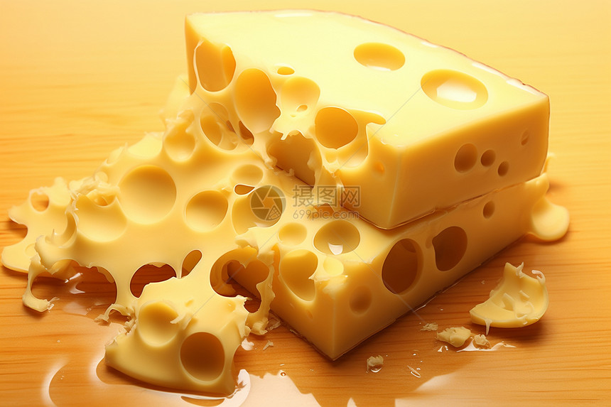 桌子上的奶酪图片