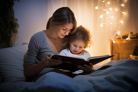 多读幸福母子共读绘本背景