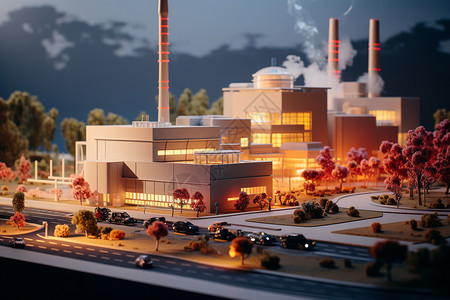 创新与环保融合的现代化焚化厂背景
