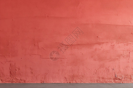 粉饰红墙上的纹路背景