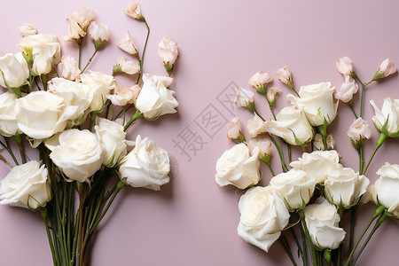 花香满溢的粉色花朵背景图片