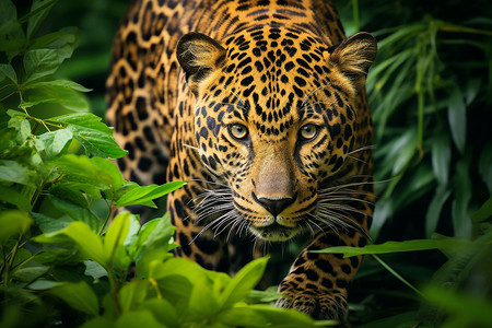 丛林中的猎豹背景图片