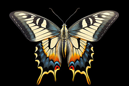 飞翔的美丽蝴蝶背景图片