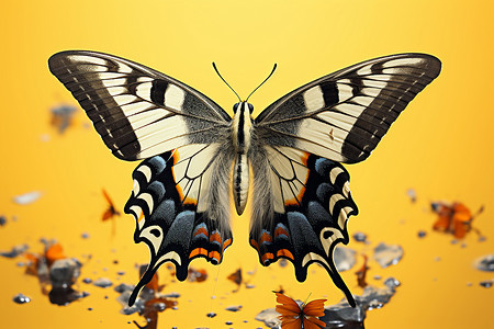 绚丽夺目的蝴蝶背景图片