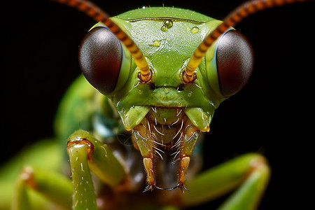 夏季丛林中的蟋蟀动物高清图片