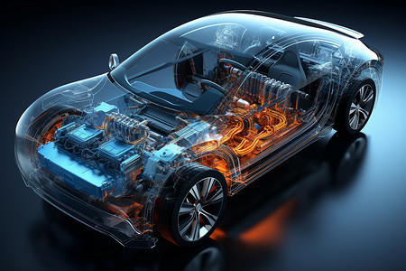 汽车内部细节水素燃料汽车内部工程细节设计图片