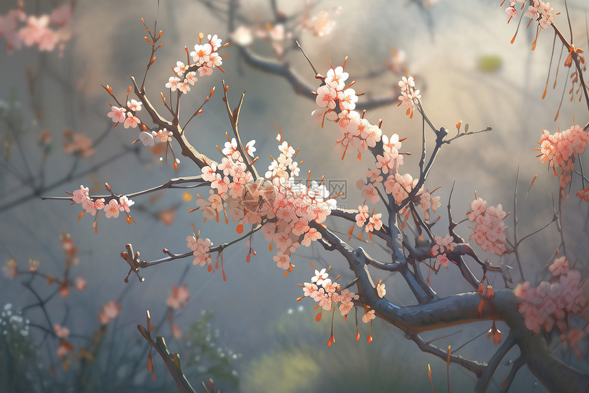 幽美花朵绽放图片