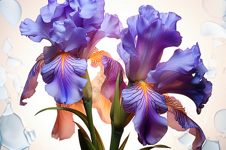 紫色鸢尾花设计图片