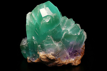 自然的水晶材料氟石高清图片