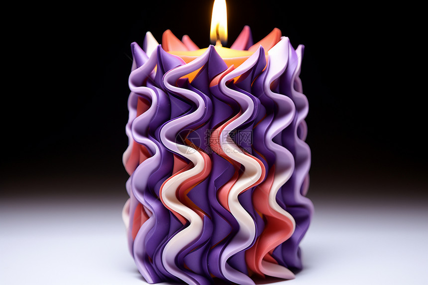 手工制作的美丽蜡烛图片