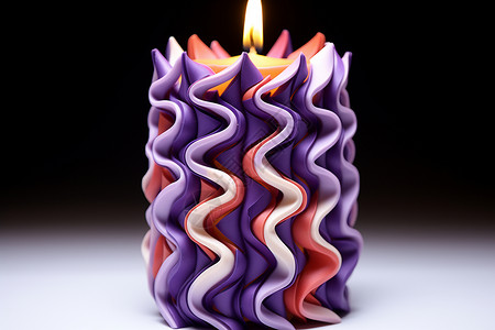 手工制作的美丽蜡烛背景图片