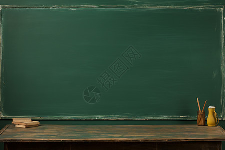 教室中的黑板墙壁背景背景图片