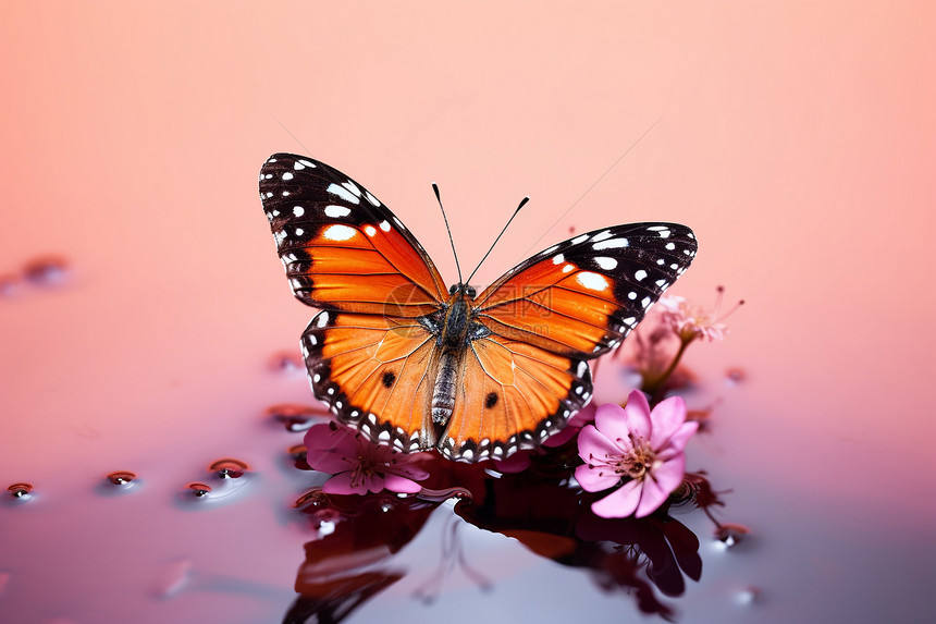 色彩缤纷的蝴蝶图片