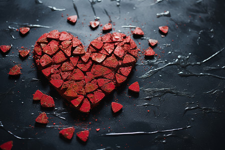 破碎的爱情破碎的心设计图片