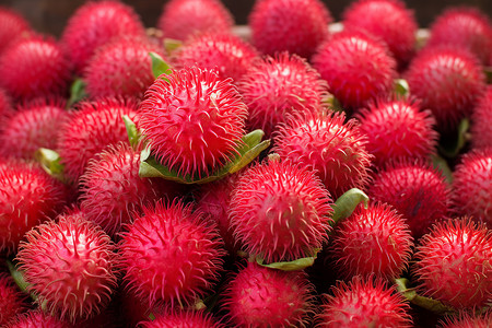 成熟的红色水果背景图片