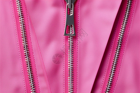 粉色夹克上的拉链背景图片