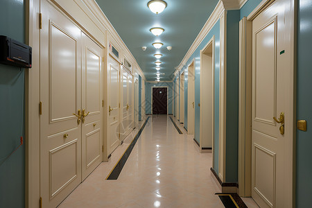 幽静的长廊背景图片