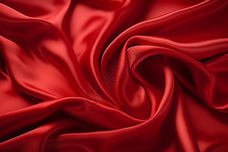 红色的绸缎背景图片