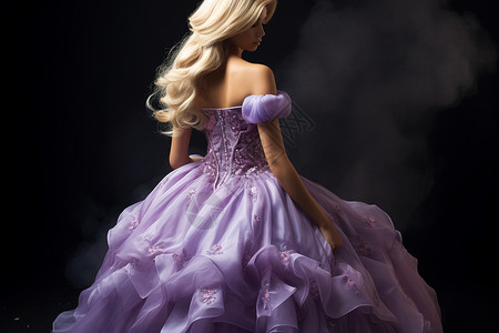 优雅美丽的长裙公主背景图片