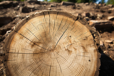 树桩纹理木材木材的树桩高清图片