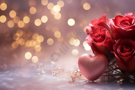 浪漫的玫瑰花背景图片