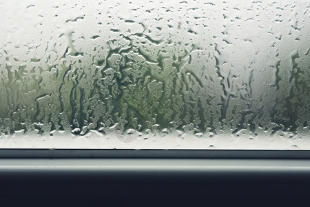 窗边的雨滴背景图片