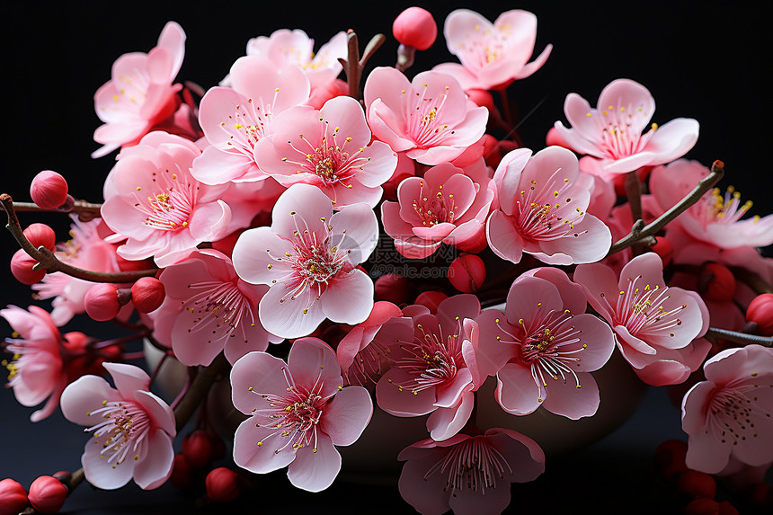 粉色花朵的细腻之美图片