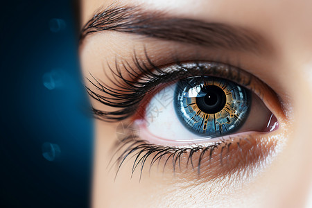 改变视界高科技扫描的科技眼设计图片
