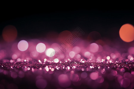狂欢之夜夜空中的紫色亮片背景