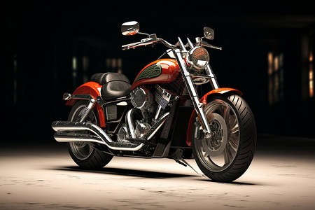 炫酷的摩托车背景图片