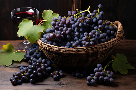 丰收的葡萄背景图片
