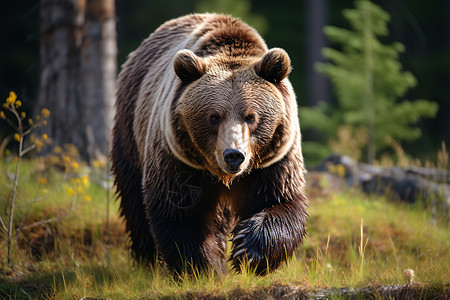 巨大的棕熊背景图片