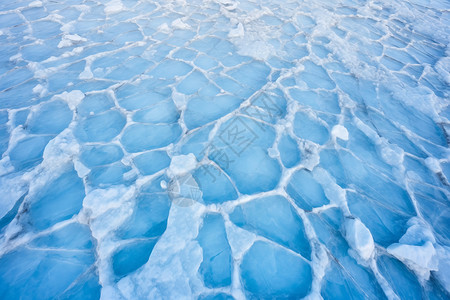 冰冻湖面冬季湖面背景