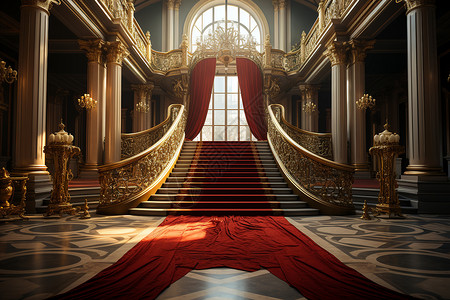 红毯舞台大厅红地毯背景