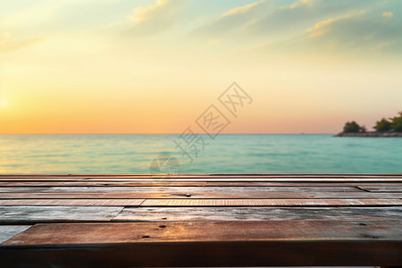 美丽的海滩日出背景图片
