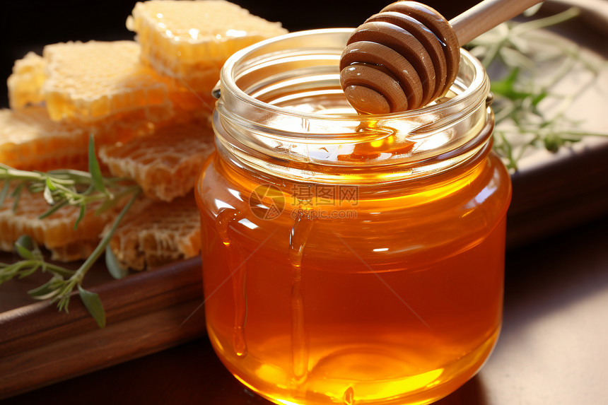 可口健康的蜂蜜图片