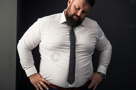 肥胖的男人背景图片
