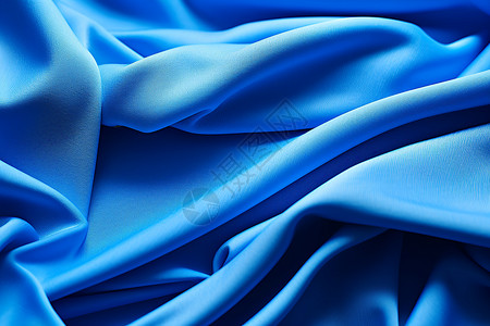 聚酯纤维柔软的蓝色丝绸背景