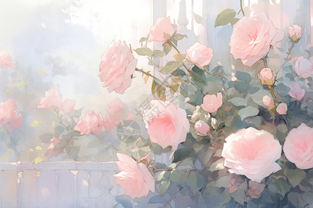 梦幻玫瑰花开花的玫瑰高清图片