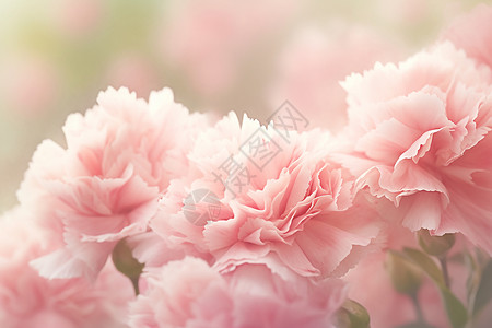 一束粉色的康乃馨背景图片