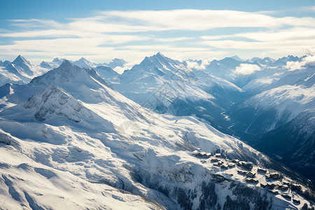 高山之巅冰雪之巅背景