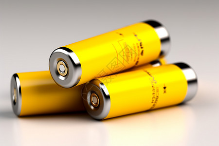 黄色的电池碱性粒细胞高清图片