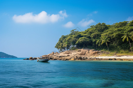 度假的海岛背景图片