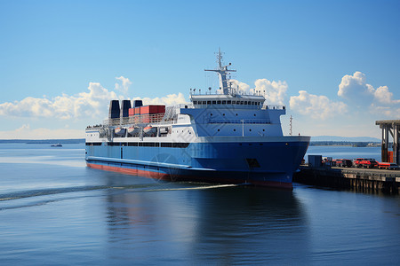 国际贸易素材国际贸易的运输货船背景