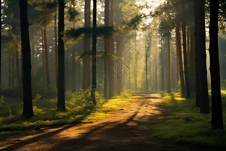 森林仙境背景图片