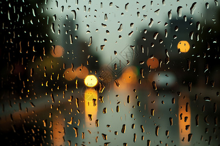 窗前细雨潇潇背景图片