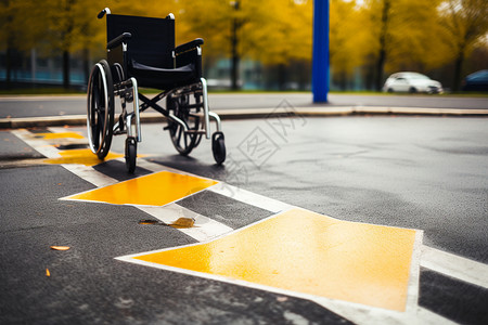 残疾人轮椅背景图片
