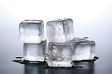 冰凉解暑的冰块高清图片